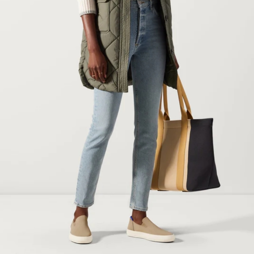 BNIB Rothy's "City Slip On Sneakers" in Wheat - 9